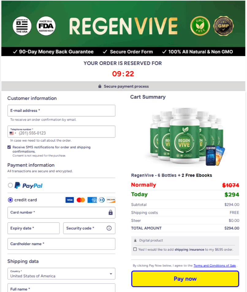 en-regenvive Checkout